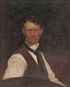 صورة ذاتية في قميص أبيض بواسطة إدوارد بوترا